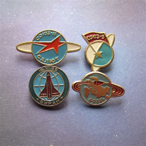 Vintage Space Pins Cosmos Exploration Space Badge Space Etsy