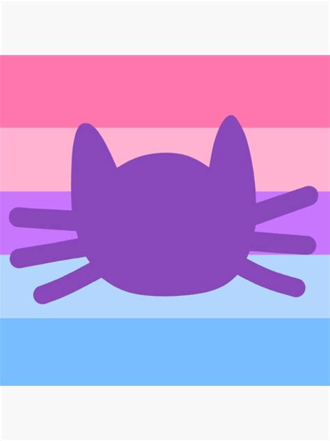 Catgender Sticker For Sale By Boiledcaprisun Redbubble