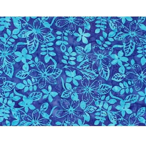 Premium Komo Batiks Tropical Hawaiian Floral Fabric