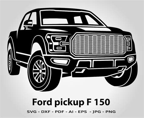 Ford F Ford Pick Up Car Svg Ford Svg Truck Svg Car Etsy