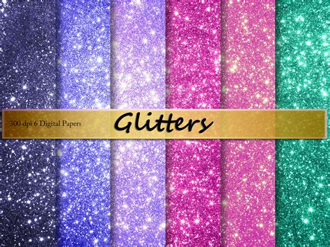 Glitter Digital Paper By Artistic