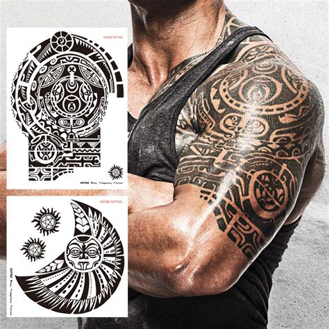 Buy Kotbs Sheets Extra Large Totem Temporary Tattoo Stickers Waterproof Big Temporary Tattoos