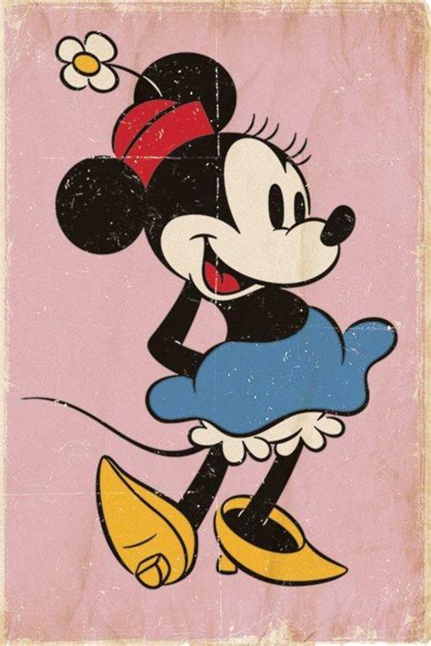 Купити Мінні Маус Ретро Minnie Mouse Retro Постери Плакати в