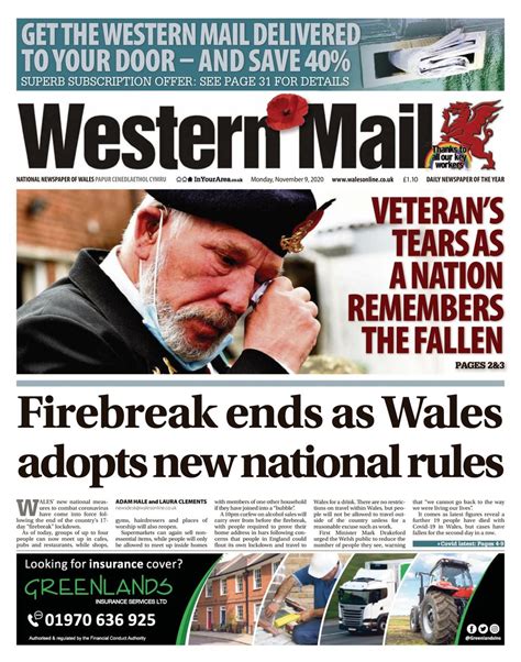 Western Mail November 09 2020 Newspaper Get Your Digital Subscription