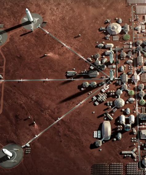 'the city has to survive if the resupply ships stop coming from earth'. elon musk unveils spaceX's moon base alpha and mars city plans