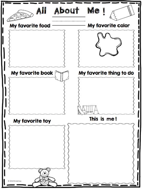 For smaller kids, feel free to jump in and help like i mention above. All about Me mini poster (Freebie) | Love Those Kinders