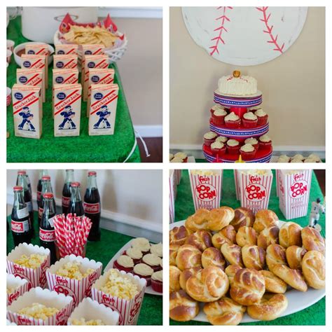 Pink Parsley Smiths Rookie Of The Year Birthday Party Birthday Party Food Baseball Birthday