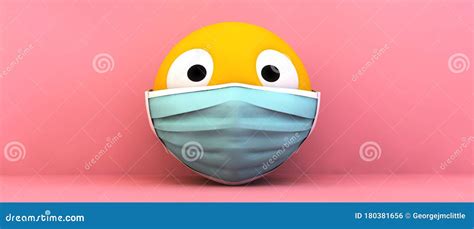 Emoji Medical Mask Stock Illustration Illustration Of Disease 180381656