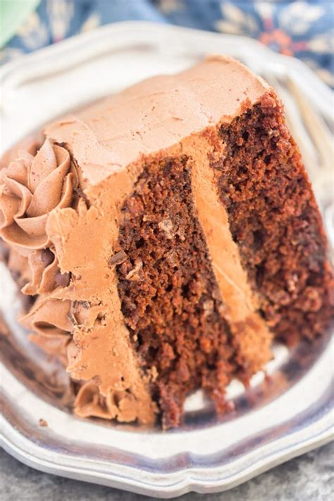 Chocolate Carrot Cake With Chocolate Cream Cheese Frosting