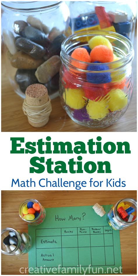 Estimation Station For After School Fun Math Games For Kids Fun Math
