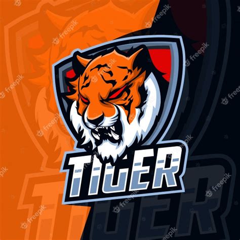 Premium Vector Tiger Mascot Esport Logo