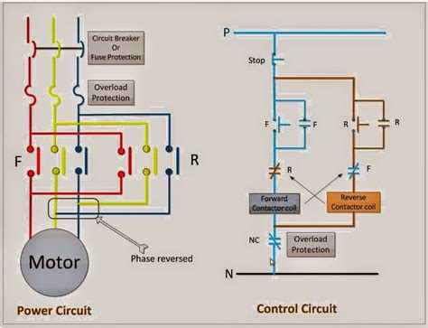 Reverse Forward Motor Control Circuit Diagram