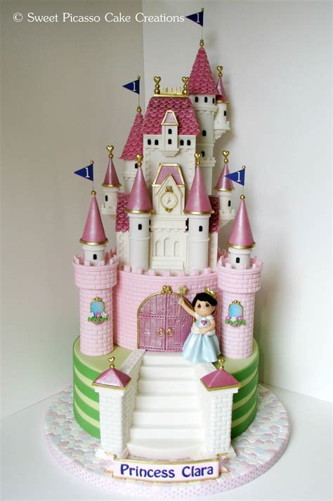 Princess Pink Castle Cake