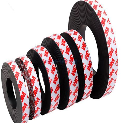 3m Adhesive Magnet Adhesive Magnetic Strip Tape Buy Flexible Rubber