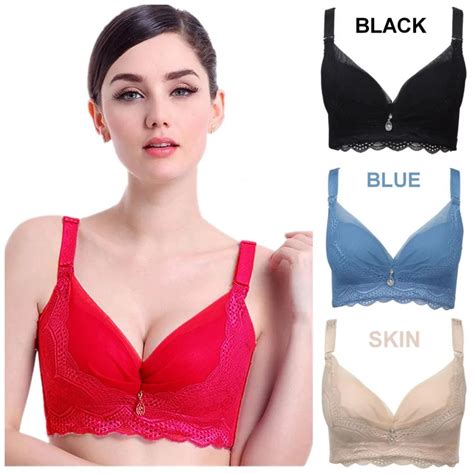 Buy Plus Size Full Coverage Push Up Bra Sexy Lace Bra Cotton Intimate Brassiere