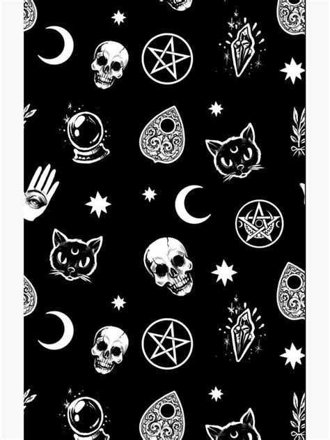 Witch Pattern Case Witchy Wallpaper Witch Wallpaper Gothic Wallpaper