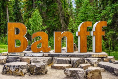 Banff Signo De Bienvenida Turística Alberta Canadá 2023