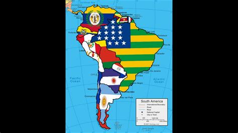 Alternate Flag Map Of South America Youtube