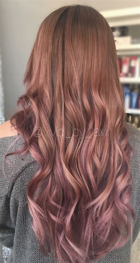 dusty rose done by vivid by lavi instagram balayage and color specialist on h dusty rose done