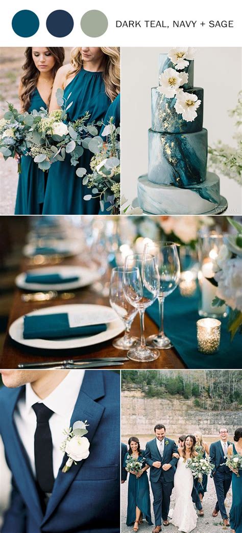Maybe you would like to learn more about one of these? Fall Wedding Ideas-6 Dark Teal Wedding Colors for 2020 in ...