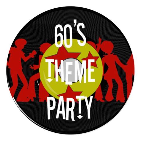 Whatever the reason for you to throw a 60's theme party, we are sure to have lots of 60's party decorations and tie dye decorations that are sure to make you smile! Retro 60's Theme Party Invitations | Zazzle