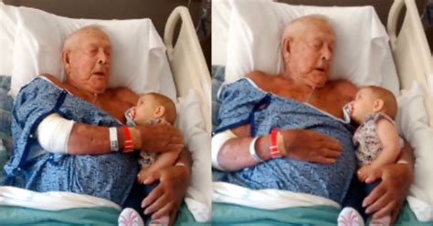 man meets great great granddaughter just days before passing away