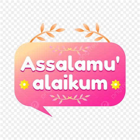 Lettering Assalamualaikum Salam Clipart Sticker Hallo Arabic Hot Sex Picture