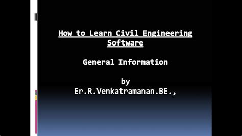 Approach Towards Civil Engineering Software Youtube