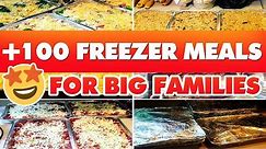 100 FREEZER MEALS FOR BIG FAMILIES | 6 WEEKS WORTH!