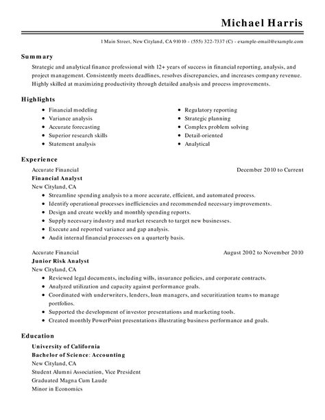 Show off your value as a future employee. Accounting And Finance Resume Template for Microsoft Word ...