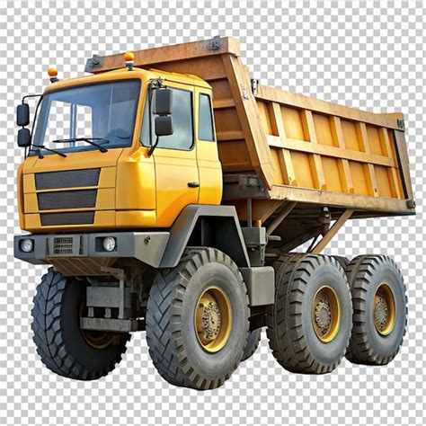 Premium PSD PSD Of A Articulated Dump Truck Isolated On Transparent