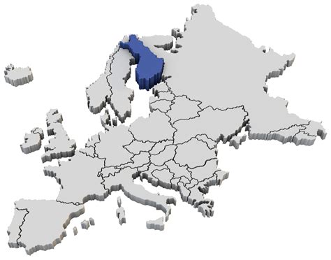 Blank European Countries Map