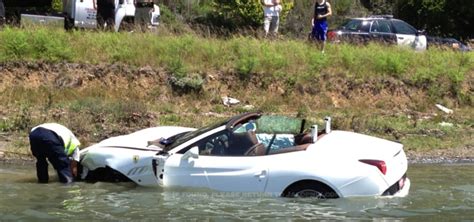 Ferrari California Test Drive Crash Water Landing Autoevolution