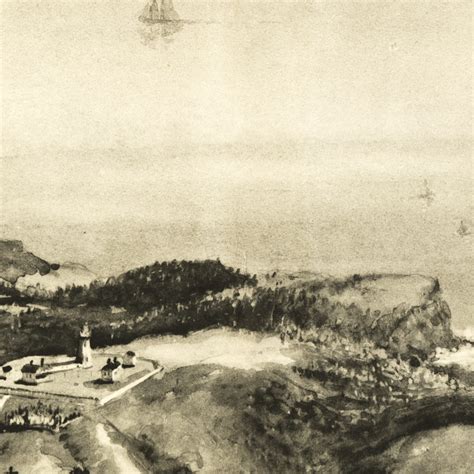 Vintage Map Of Monhegan Maine 1896 By Teds Vintage Art
