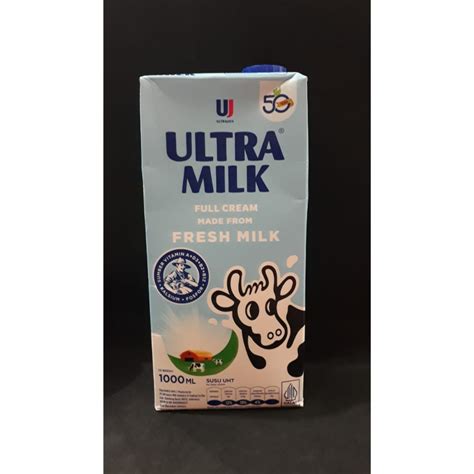 Jual Susu Uht Ultramilk Full Cream 1000ml Shopee Indonesia