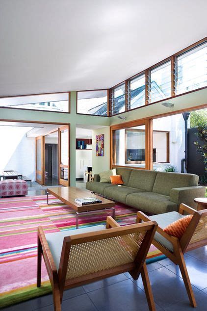 Look what's happening to prefabs! Modern Living Room by Melocco and Moore Architects | Home ...