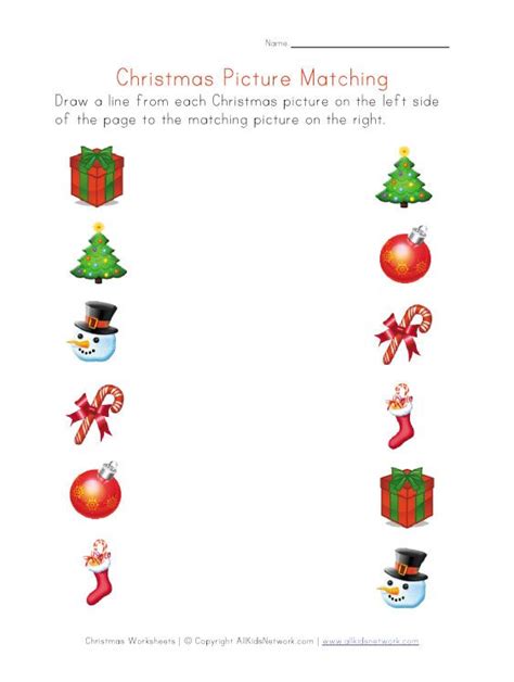 Easy Christmas Worksheets For Preschool Craftsactvities And