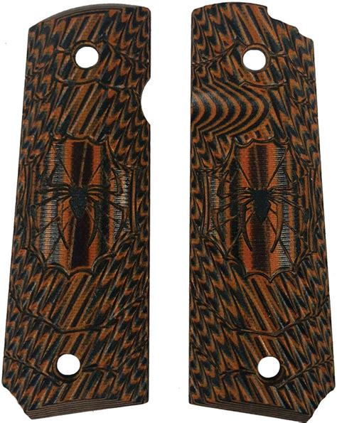 Sg8501br Savage Grips 1911 Grips Brown Savage Custom Grip Sg8501br