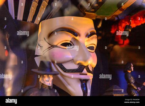Genova Italy May 4 2016 V Vendetta Mask International Cinema
