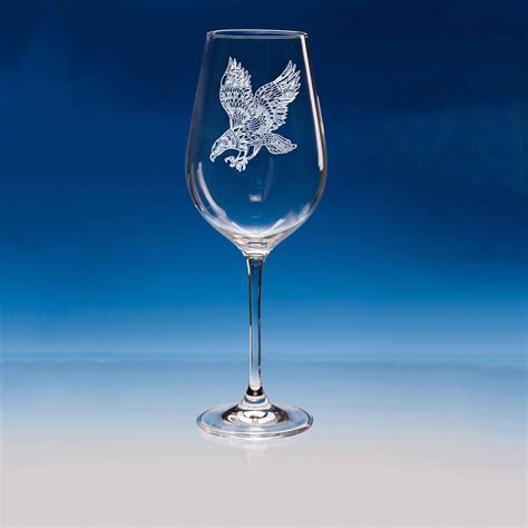 Eagle Wine Glass Eagle Personalised T Engraved Eagle Etsy Uk