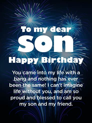 We are always full of joy and proud of you whenever we think and talk of you. Mother birthday wishes from son