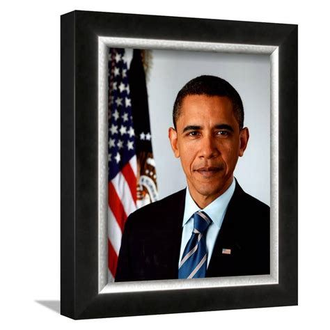 Barack Obama 2009 Official Portrait Framed Photographic Print Wall Art