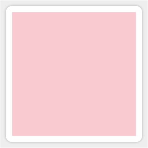Solid Light Millennial Pink Pastel Color Pale Pink Sticker Teepublic