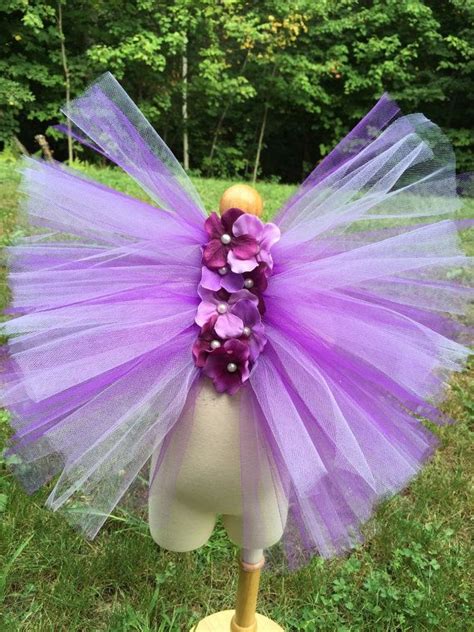 Purple Plum Fairy Wings Tulle Fairy Wings Fairy Party Garden Party