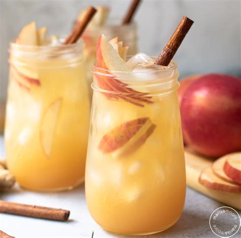 Sparkling Apple Cider Mocktail Marisa Moore Nutrition