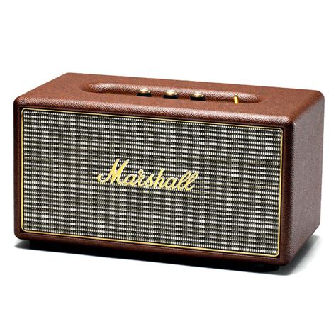 Marshall Stanmore Active Stereo Bluetooth Speaker Brown Box Opened