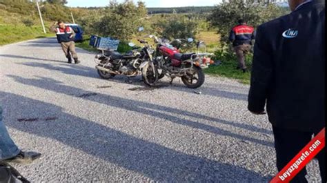 Aynı İş Yerinde Çalışan Kardeşler Motosikletle Kafa Kafaya Çarpıştı 1