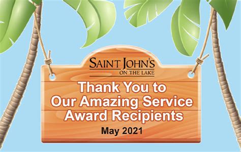 2021 Employee Service Award Recipients Saint Johns On The Lake
