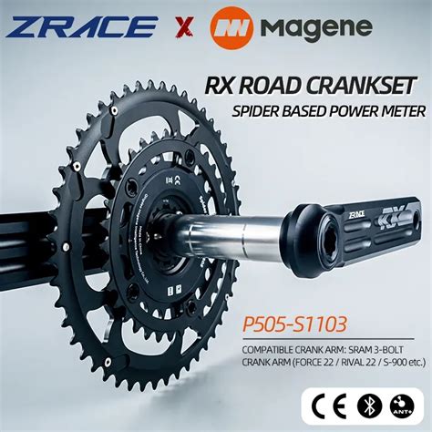 Zrace X Magene P505 S1103 Power Meter Spider Based Rx Crankset 200h Antble 101112 Speed For