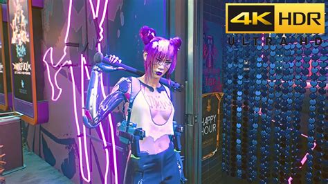 Cyberpunk 2077 Night Club Life In Hdr 4k Gameplay 2160p Ps5 Youtube